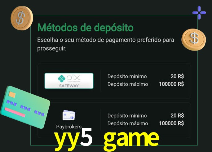 O cassino yy5 game oferece uma grande variedade de métodos de pagamento